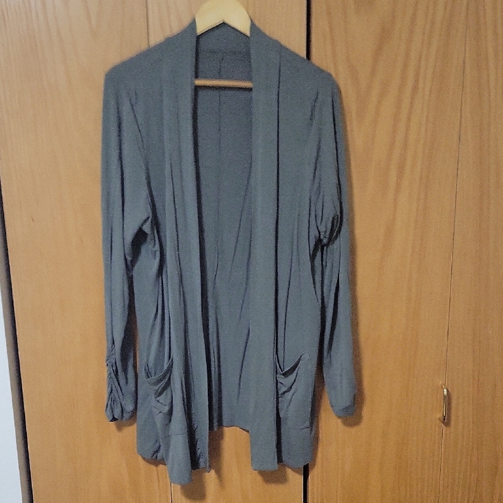Torrid Green Open Front Cardigan Sweater